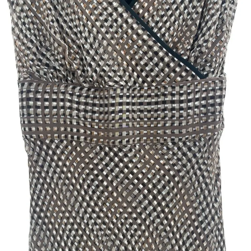 J. Crew Black and White Silk Blend Cocktail Dress